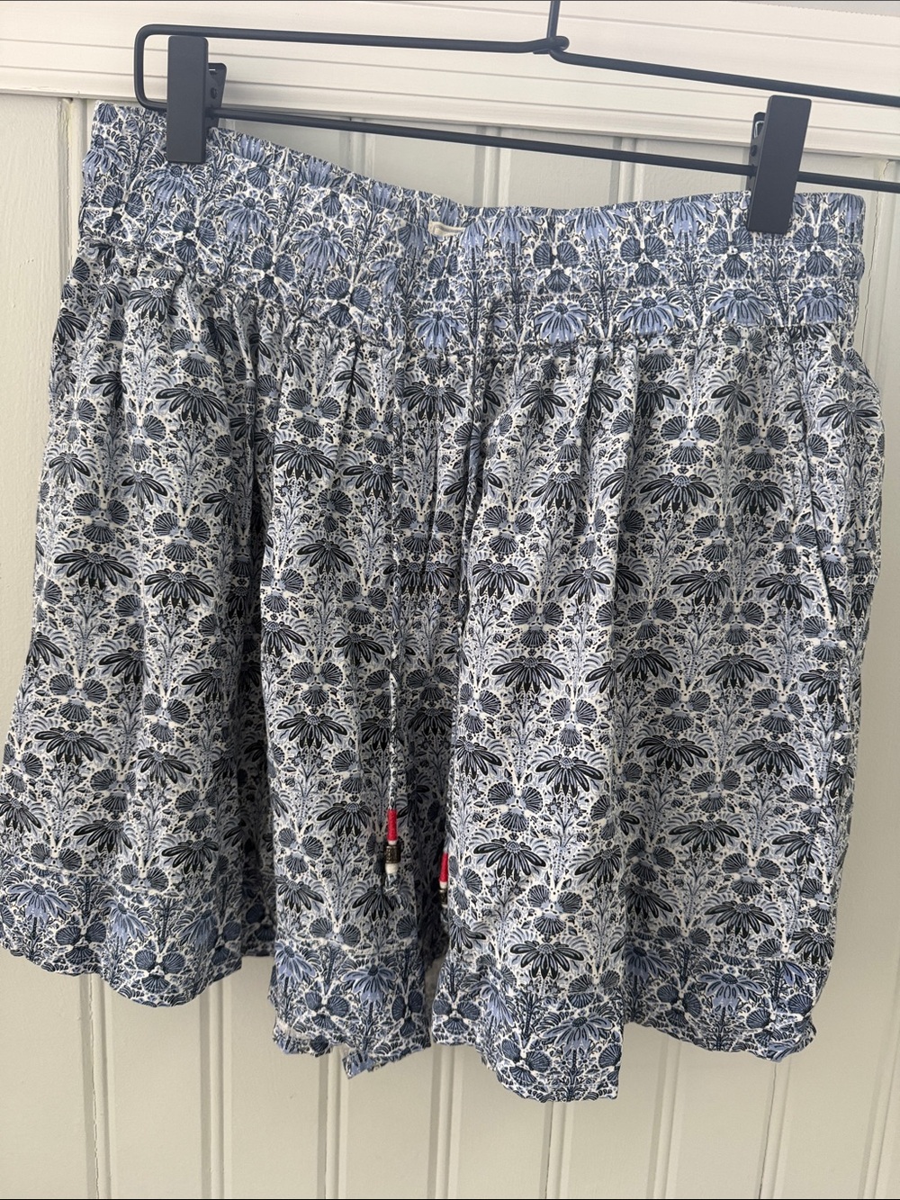 Women’s  Blue Floral Printed Casual Shorts